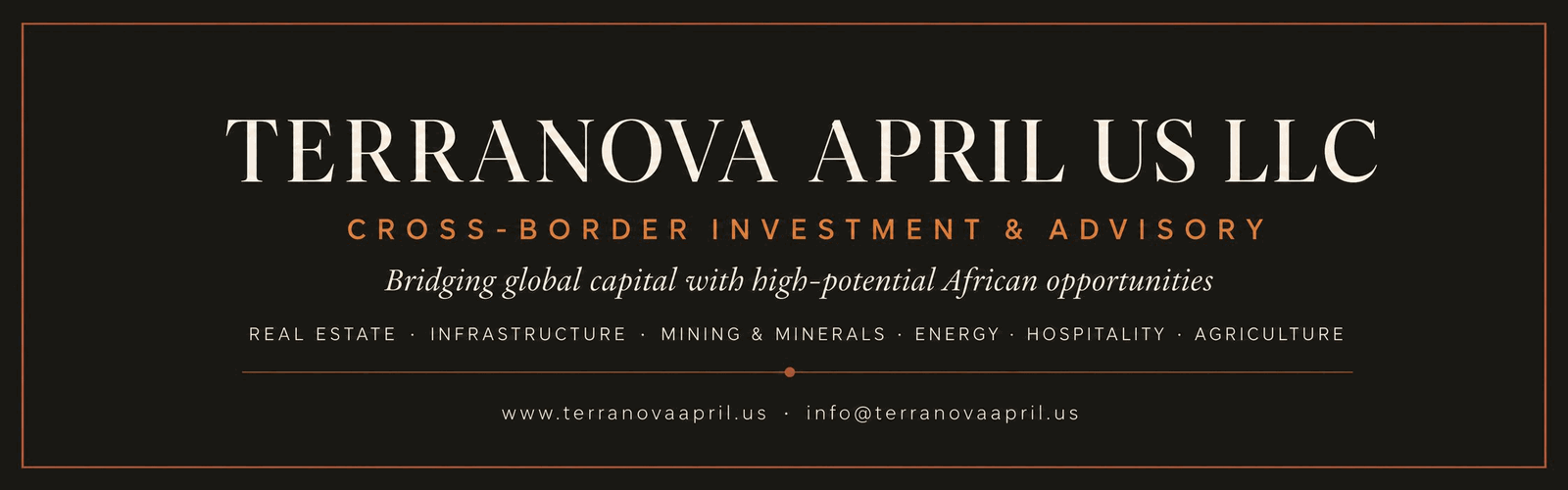 Terranova April US LLC — Cross-Border Investment & Advisory connecting global capital with African opportunities